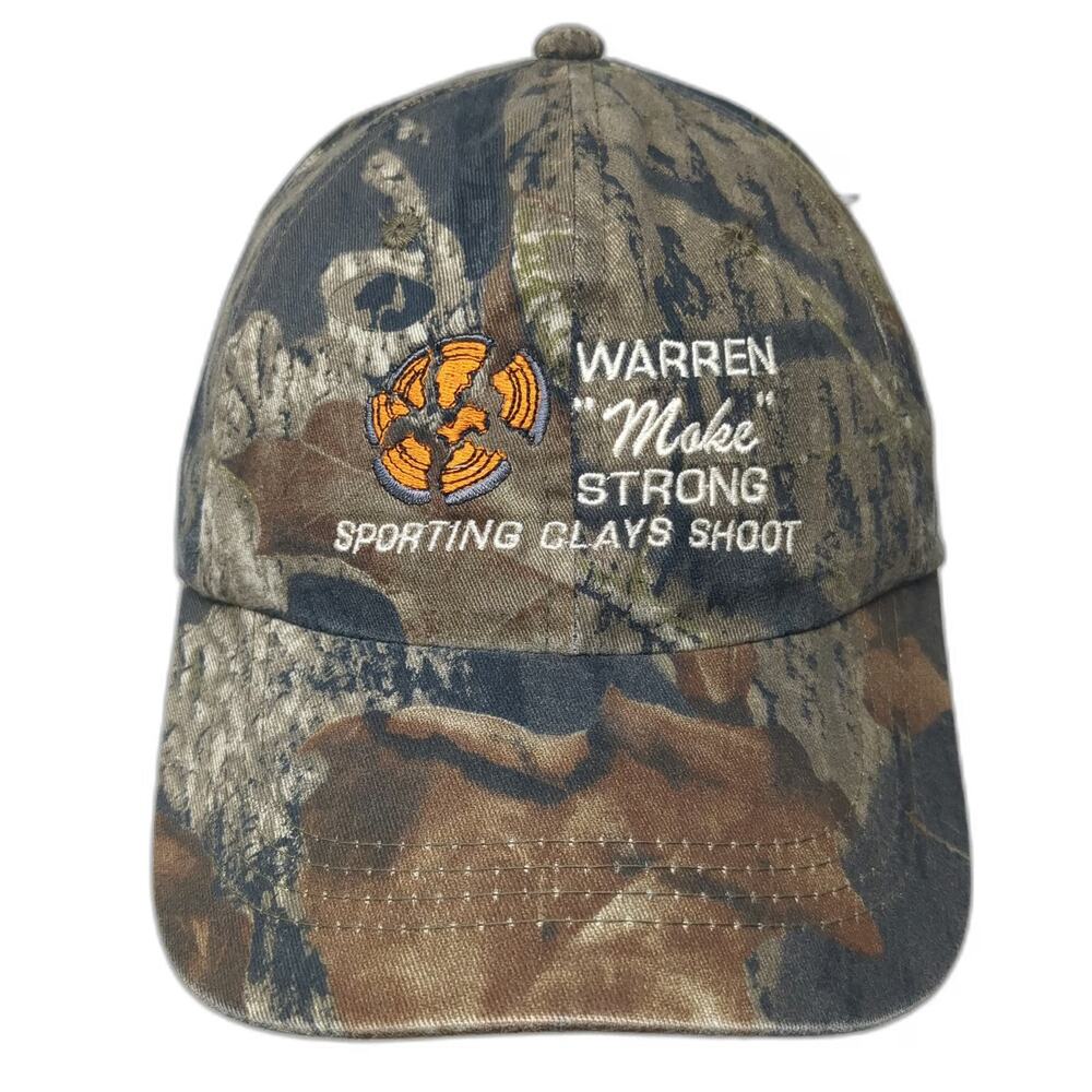 Port Authority Baseball Cap Green Camo OSFM Sporting Clays Shoot Hat Embroidered